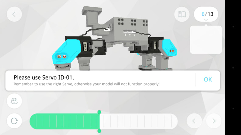 Assembly directions in the JIMU app.
