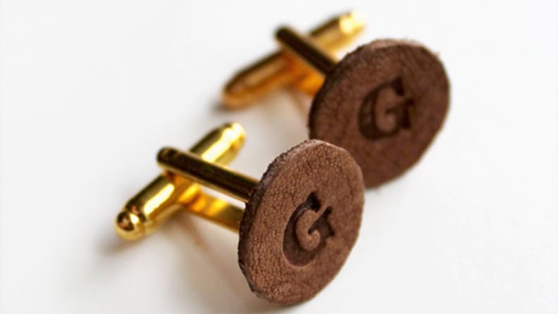 monogrammed cufflinks