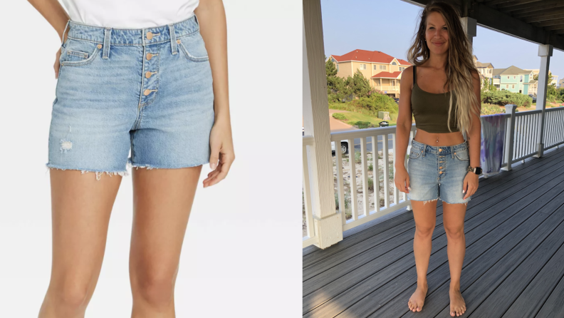 Target denim shorts