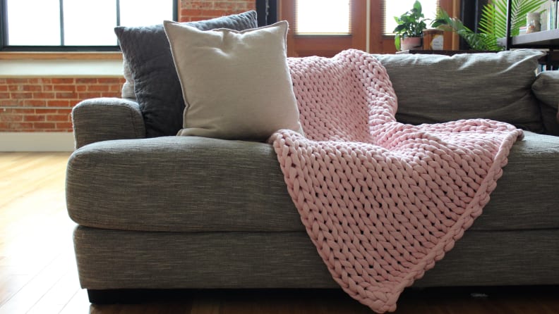 The blanket doesn't conform to your body nicely.