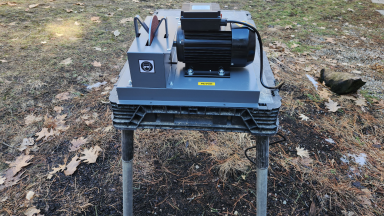 A Vevor lawn blade sharpener.