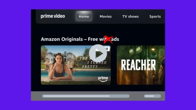 An image containing lead images for sixteen Prime Video series, including 'Reacher,' 'Red, White, and Royal Blue,' 'Creed III,' 'Rings of Power,' Wheel of Time,' and more.