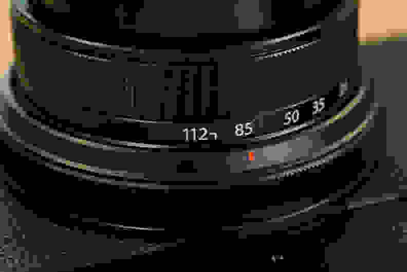 A photo of the Fujifilm X30's on-lens control wheel.