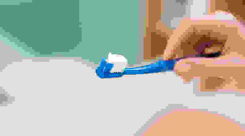 Toothbrush for dishwasher cleaning