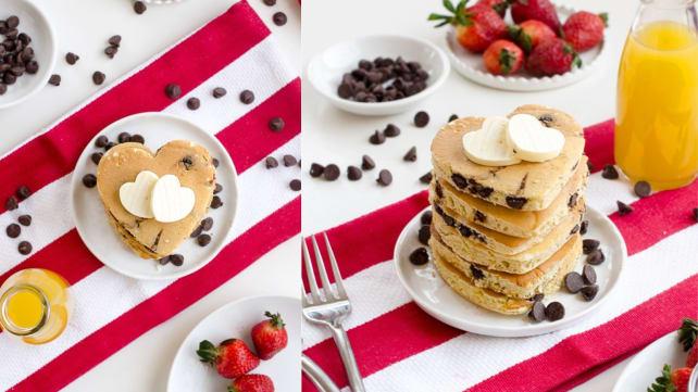 Heart-shaped Pancakes