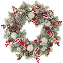 Product image of HGTV Home Collection Frosted Traditions Unlit Artificial Christmas Wreath