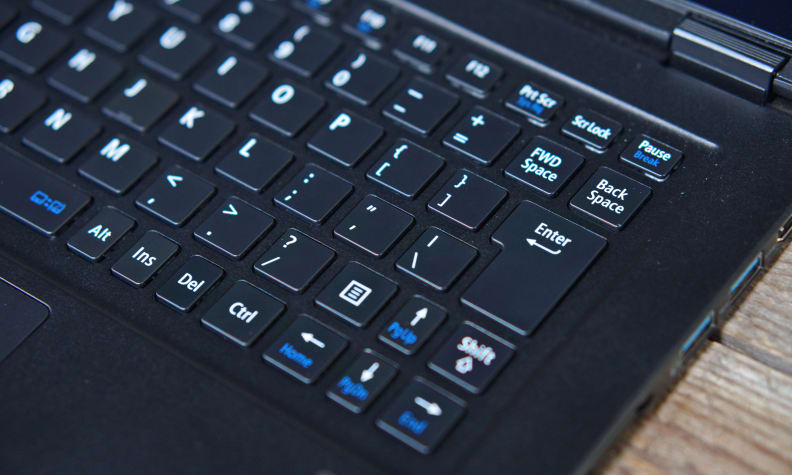 The keyboard has a different layout than typical English models and can be hard to get used to.