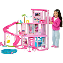 Product image of Barbie Dreamhouse Pool Party Doll House with 3-Story Slide