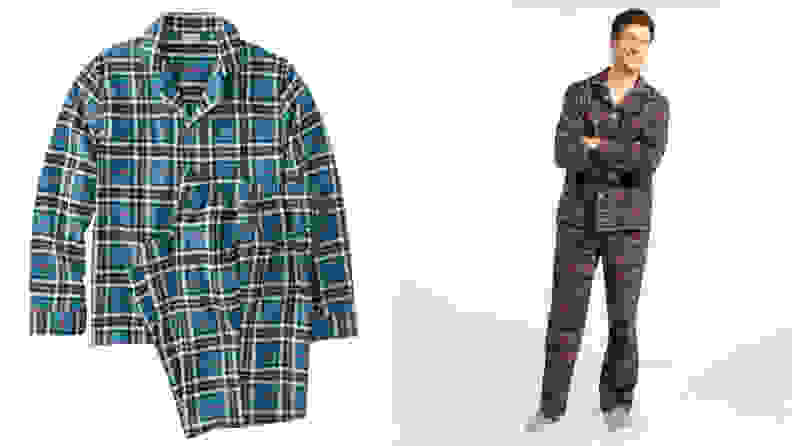 These flannel pajamas are ideal for the winter.
