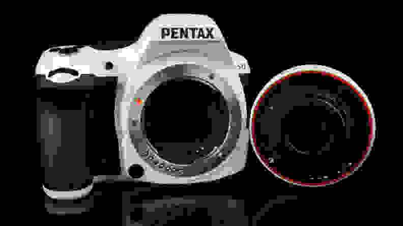 Pentax WR lenses include a visible red o-ring seal around the lens mount, along with various internal seals that you can't see.