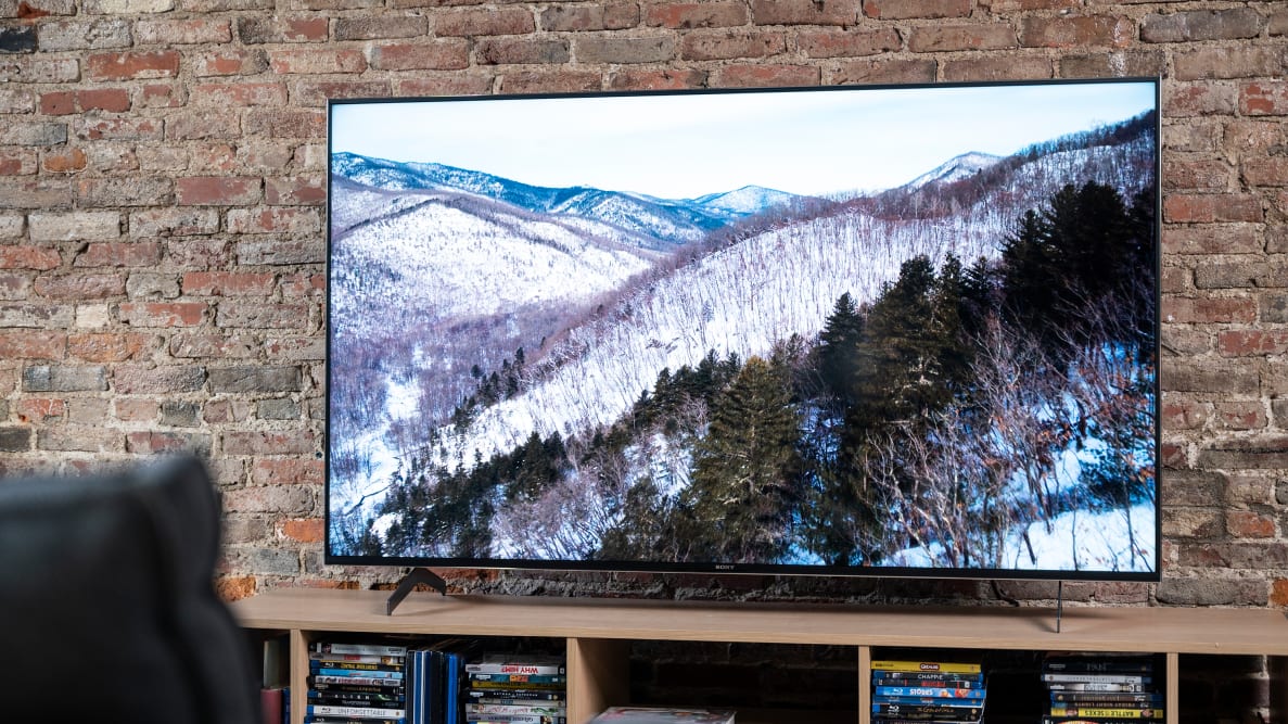 The 65-inch Sony X900H displaying HDR content