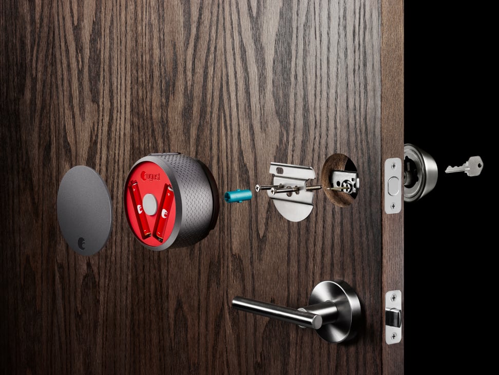 The August Smart Lock disassembled