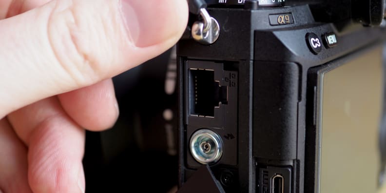 For sports shooters working for wire services, the A9's Ethernet port will surely come in handy.