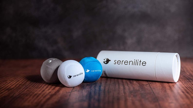 Stress balls on table.