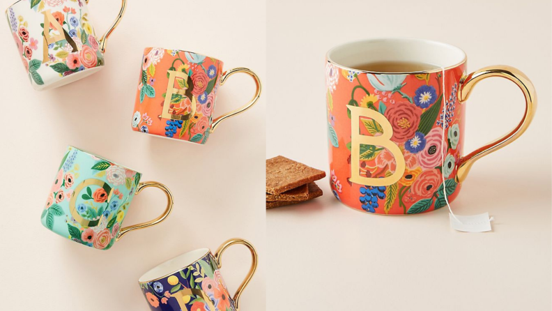 rifle paper co. floral mugs