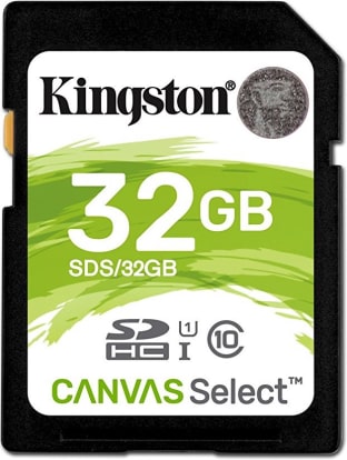 Product Image - Kingston Canvas Select 32GB (80 MB/s)