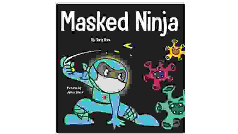 A cover of a book with a child ninja