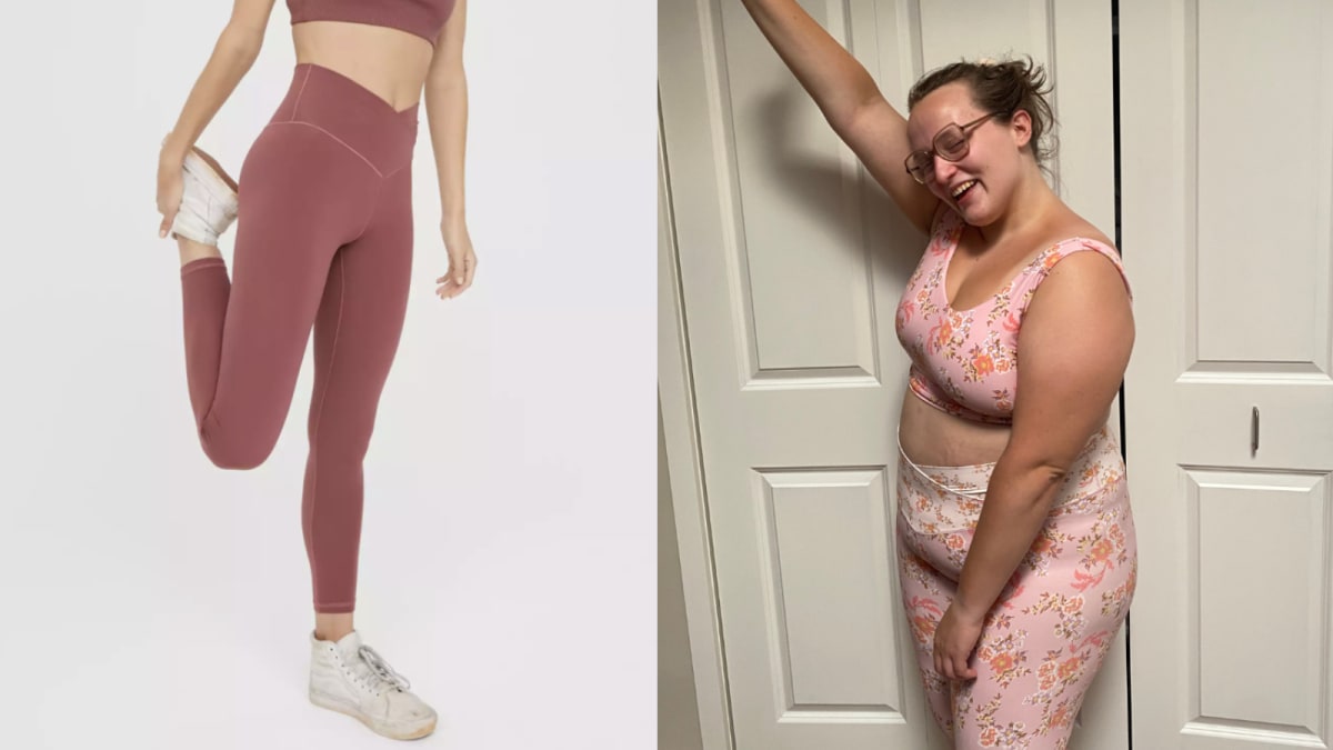 These Crossover Leggings Went Viral On TikTok—And They're On Sale