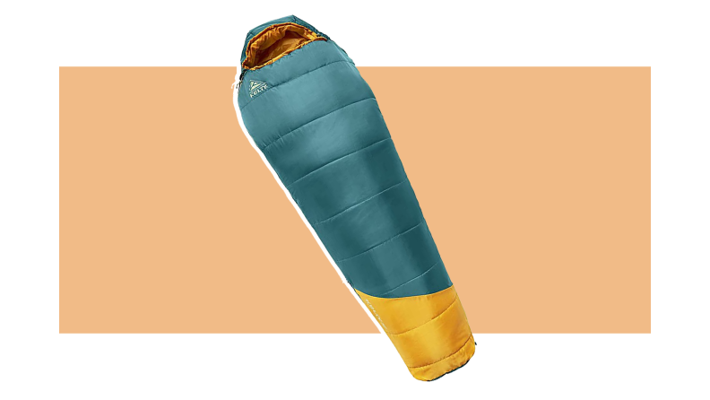 A Kelty Mistral sleeping bag.