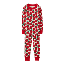 Product image of Hanna Andersson Strawberry Print Long John Pajama Set