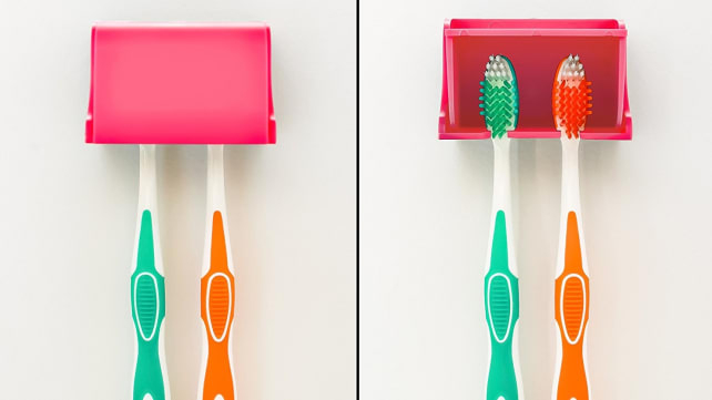Camco A Pop-A-Toothbrush Wall Mounted Holder