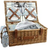 Product image of HappyPicnic Wicker Basket Set for 4