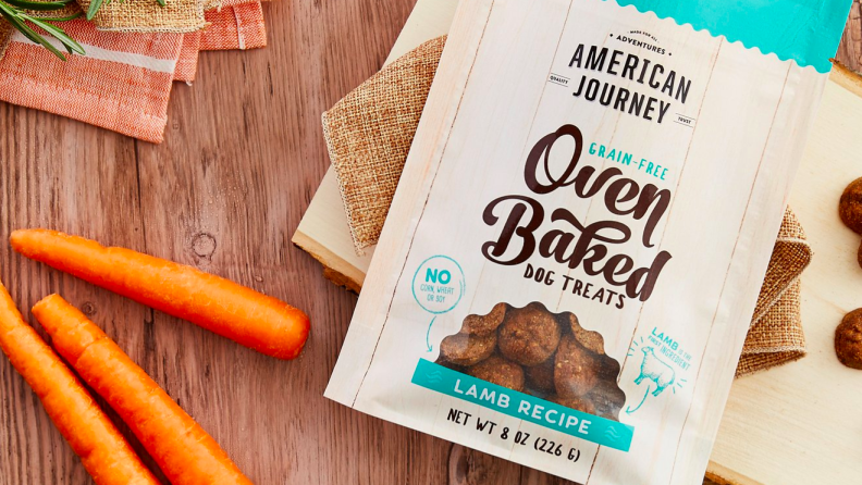 These crunchy lamb treats are dog-approved.