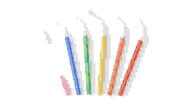 Reusable silicone straws