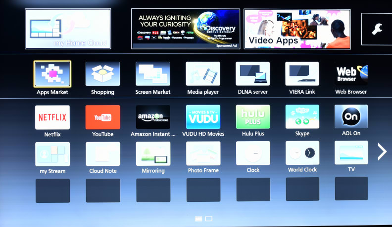 Panasonic TC-65AX900U apps