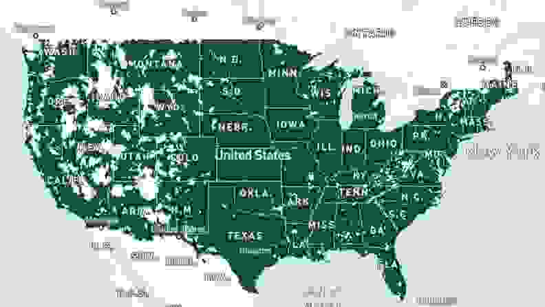Tello Mobile coverage map