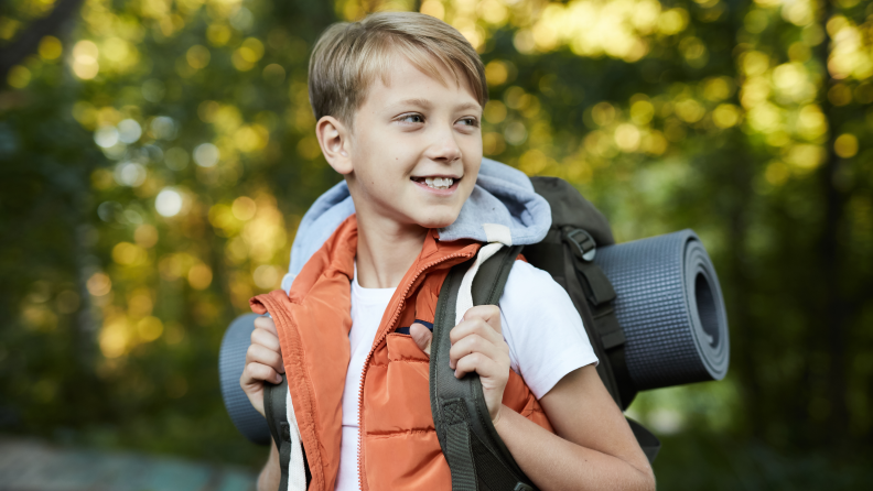 Have kids pack a backpack with everything they want to bring along on the campout.