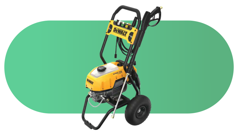 Product shot of the Dewalt DWPW2400 power washer.