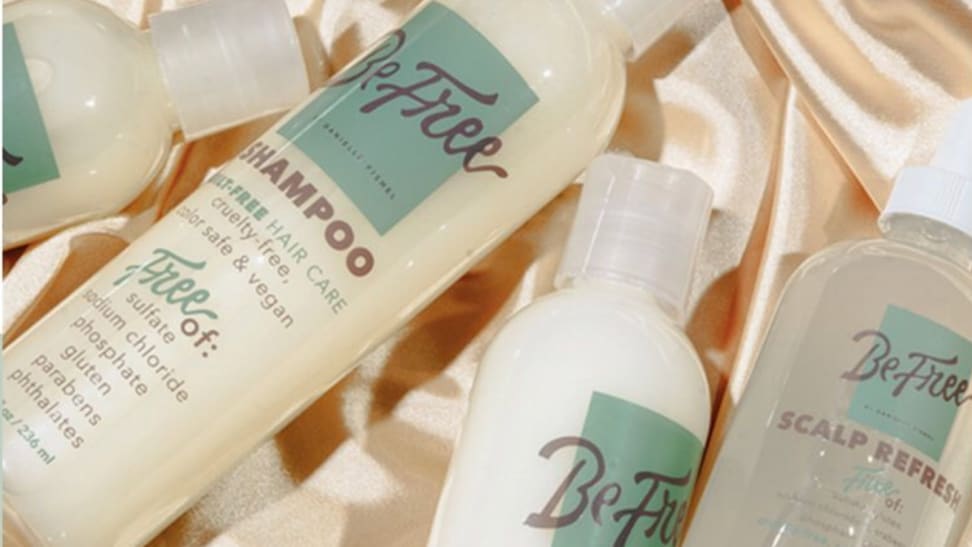 A box of shampoo and conditioner from Be Free by Danielle Fishel