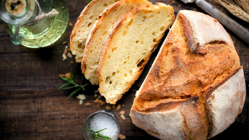 Loaf of homemade bread