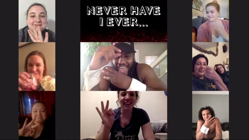 Zoom call with Chippendales
