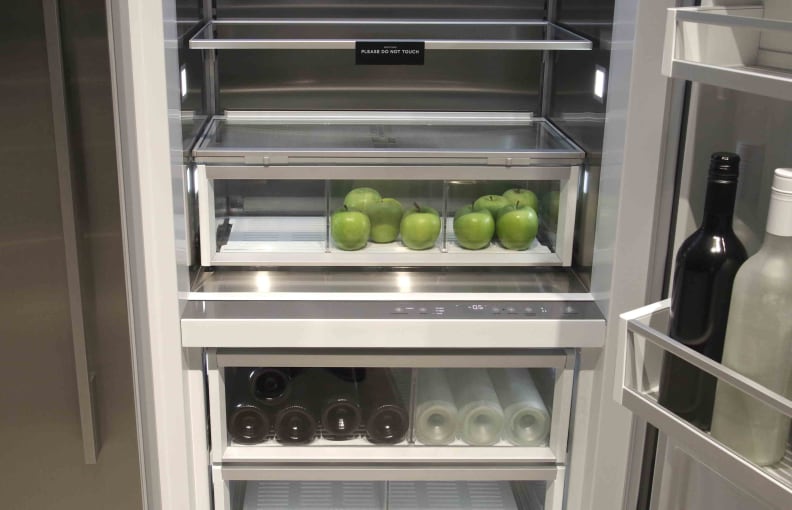 Fisher & Paykel column fridge refrigerator open