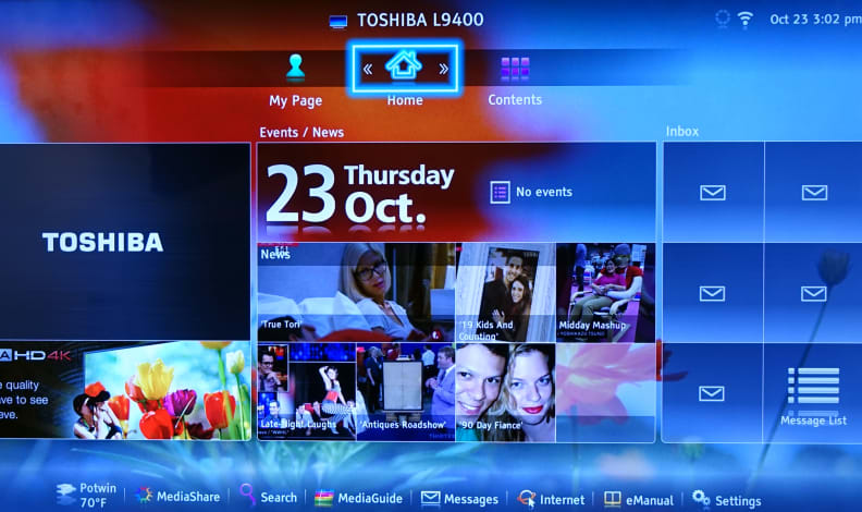 Toshiba 65L9400U CloudPortal smart platform