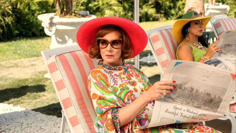 A still from the Apple TV+ series ‘Palm Royale’ featuring Allison Janney in a ‘60s costume.