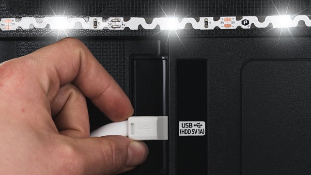 Luminoodle Brand Bias LED Lights in Use