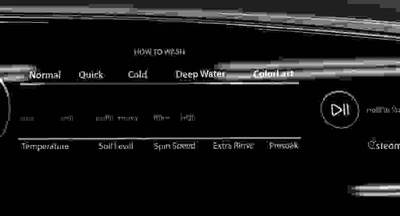 Whirlpool's new Cabrios will have a new control panel that is divided up into 