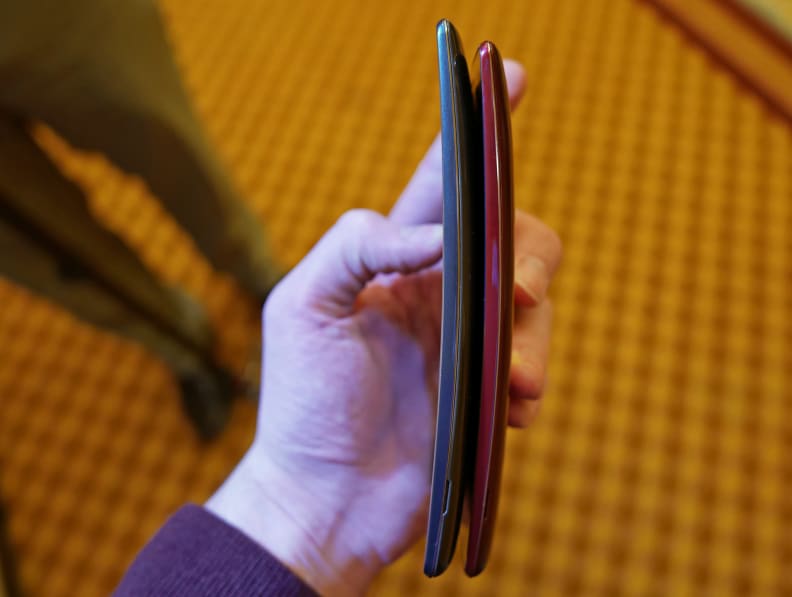 Aside from its curve, the G Flex 2 is quite similar to LG's G3, with a slim, solid build.