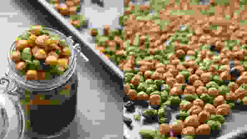 Crispy Chickpea and Edamame Oven Snack Recipe