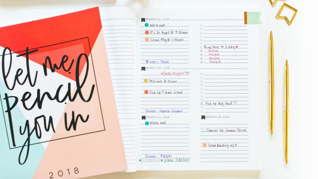 Pretty Simple Planners 2018 Let Me Pencil You In