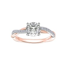 Product image of Blue Nile Two Tone Petite Twist Diamond Engagement Ring Setting
