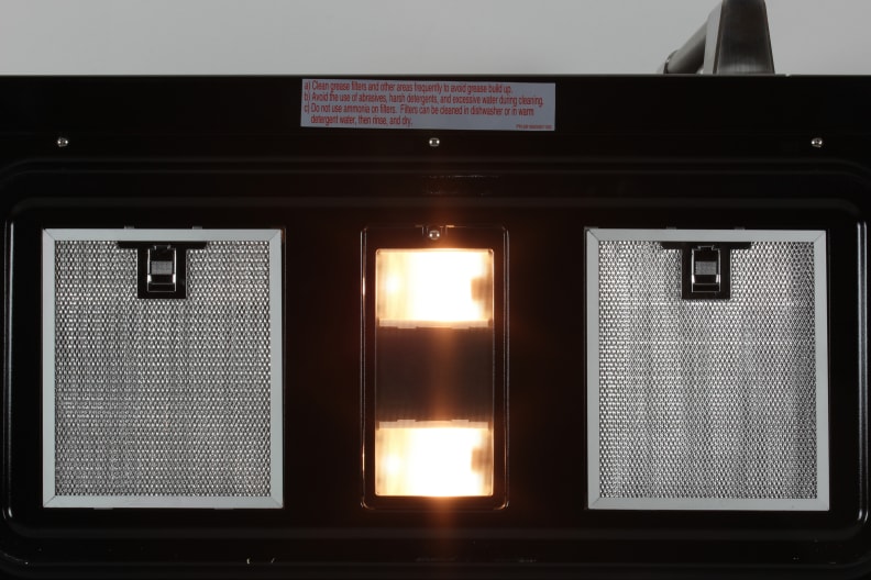 Electrolux E30MH65QPS's vent and cooktop light.