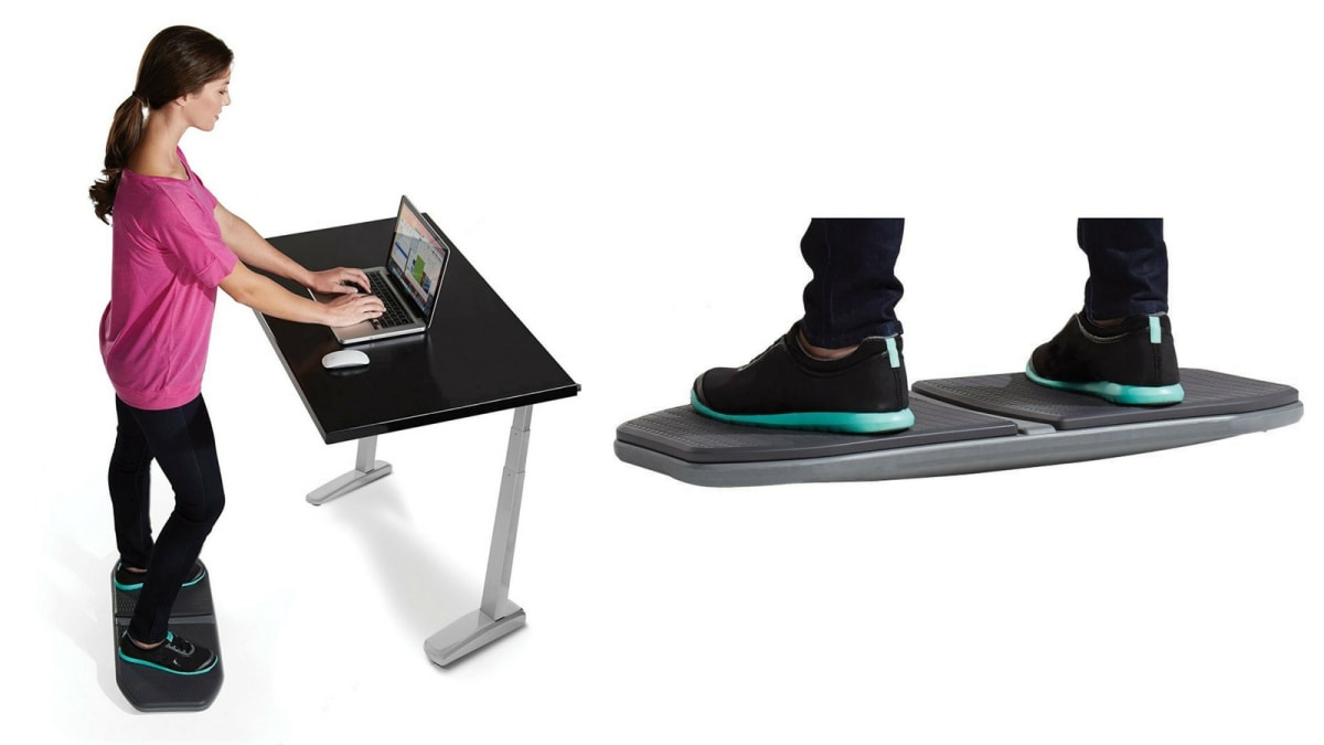 Gaiam Evolve Home Office Standing Desk Wobble Anti Fatigue Balance Board