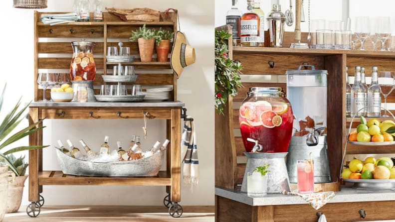 This stunning island is the perfect addition to an outdoor kitchen.