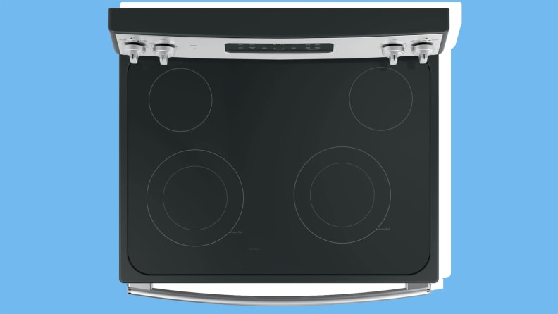 The rangetop of the electric range.