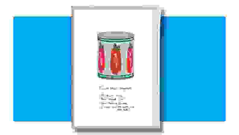 San Marzano art print on blue background