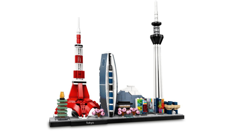 Lego set of Tokyo skyline